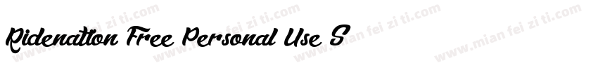 Ridenation Free Personal Use Scrip字体转换